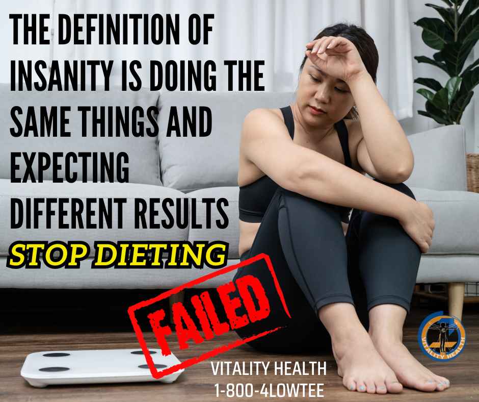 Stop Dieting medical weight loss Vitality health SFL telehealth and in office visits