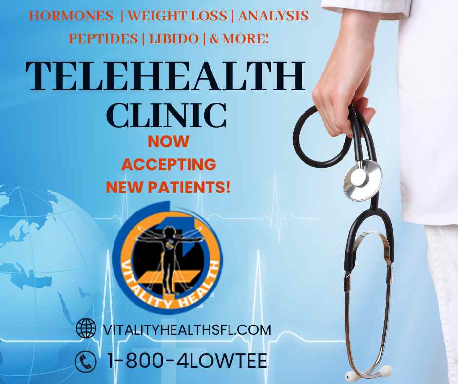 Telehealth weight loss hormone peptide blood work Vitality Health nationwide telehealth